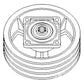 241930A1 New Jackshaft Drive Feeder Pulley Fits Case-IH Combine Models
