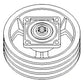241930A1 New Jackshaft Drive Feeder Pulley Fits Case-IH Combine Models