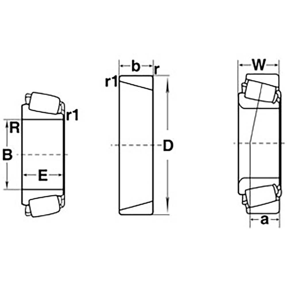 Tapered Bearing Cup Fits Caterpillar Replaces 4F4605