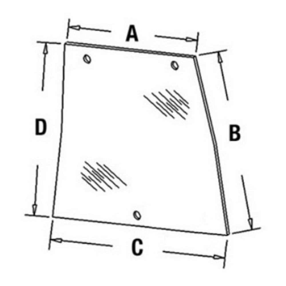 Right Hand Side Window Glass Fits 5120 5130 5140 5220 5230 5240 5250 1330903C1