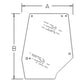 248724A1 New LH Upper Door Glass Fits Case IH Tractor 5120 5130 5140 5150 5220 +