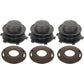 Three (3) Interchangeable Trimmer Head Spool & Cap Cover Kits Fits Stihl