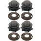 (4) Spool & Cap Combos Fits Stihl Head Cover 25-2 FS 90 100 110 120 130 55 80