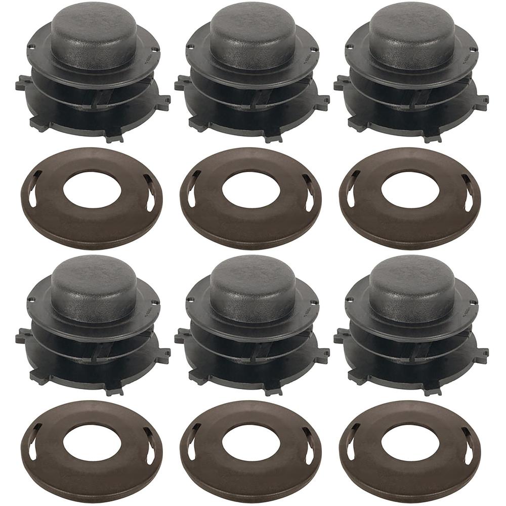 Qty 6: Trimmer Head Spool & Cap Cover Fits Stihl Replaces 4002-713-3017
