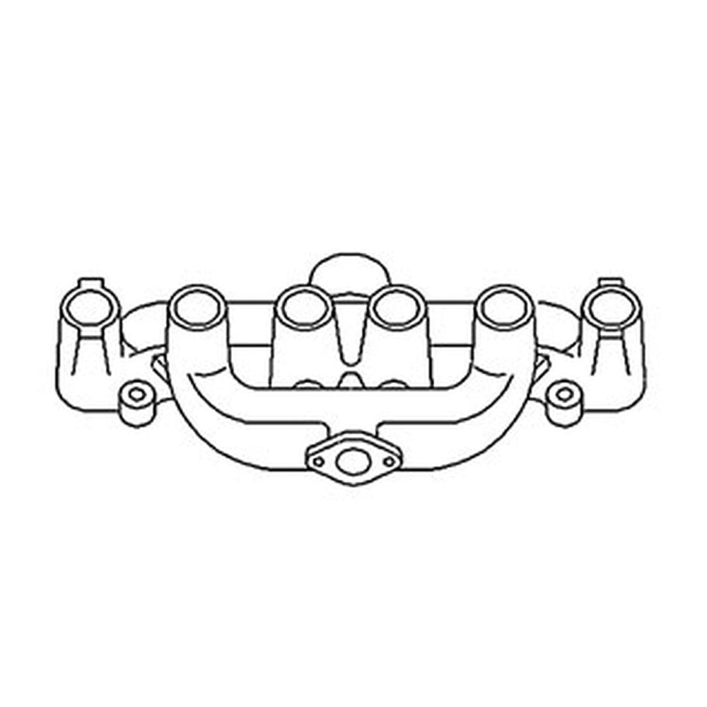 Exhaust Manifold Fits 170 175 D17 D17 Gas 257485 70257485 70257485-A