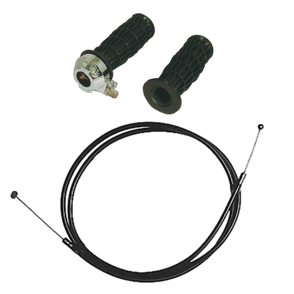 Minibike Throttle Twist Grips 7/8 And Cable 48""