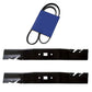 754-04136 942-04154 33" Mulching Blade/Deck Belt Kit Fits Cub Cadet CC760ES CC76