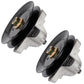 2 SPINDLE ASSEMBLIES w/PULLEY FIT MTD TROY BILT LTX1842 BRONCO SUPER BRONCO