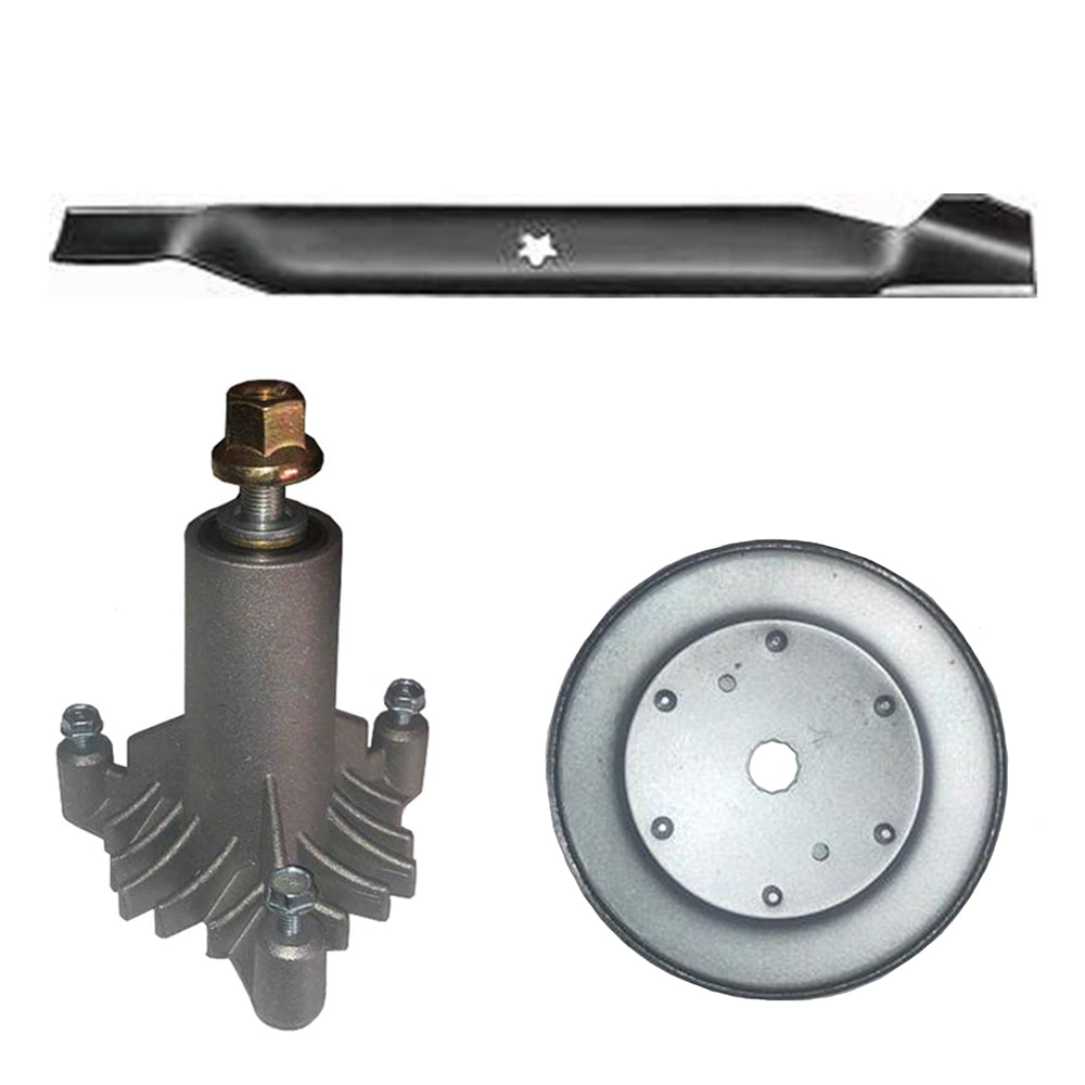 Spindle, Blade, Pulley Kit Fits Husqvarna Replaces 130794