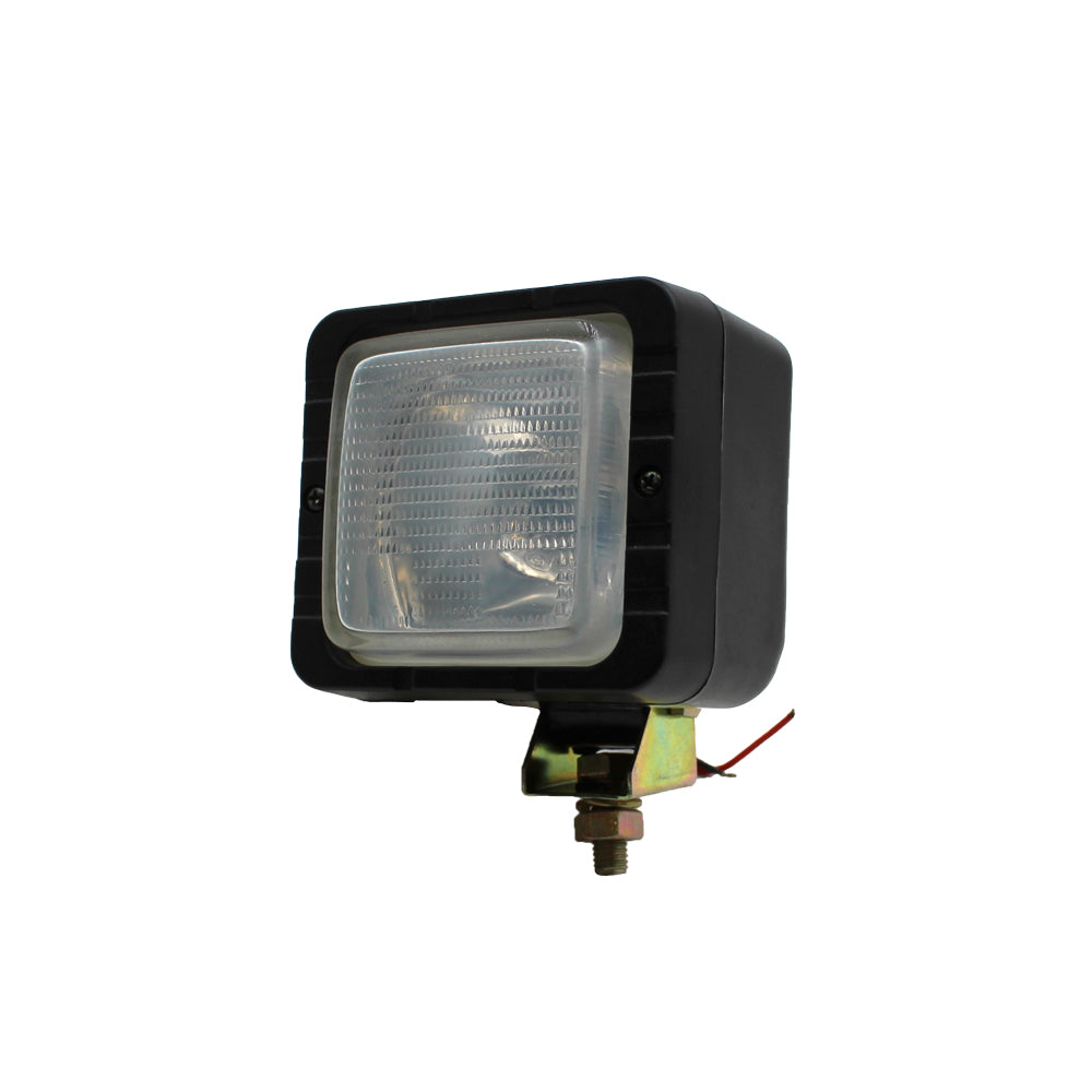 12 Volt Halogen Flood Lamp for Skid Steer 4" x 4.5" Replaceable Bulb 55 Watt