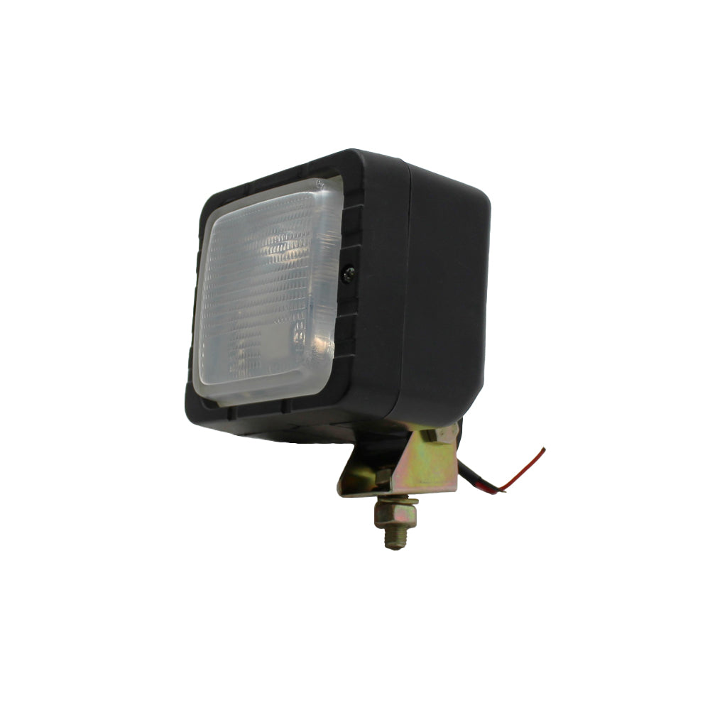 12 Volt Halogen Flood Lamp for Excavator 4" x 4.5" Replaceable Bulb 55 Watt