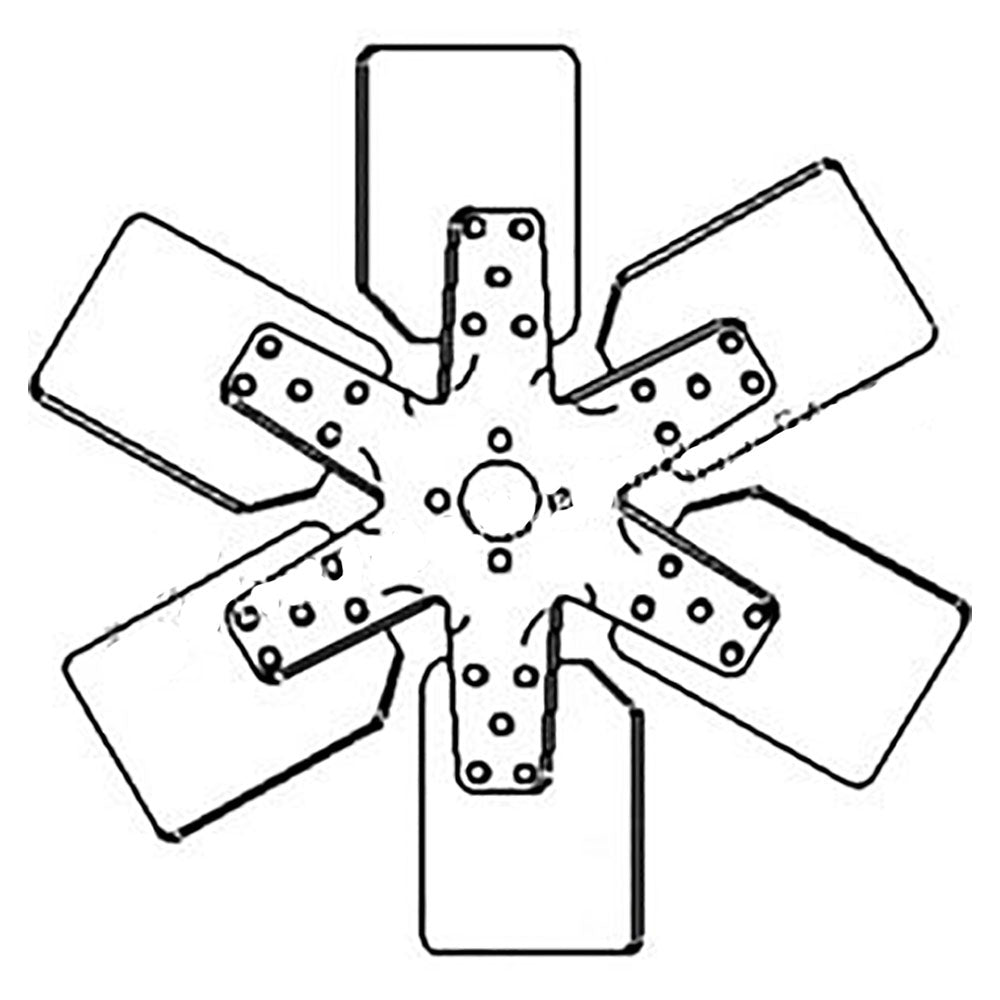 293691A1 6-Blade Cooling Fan Fits Case 1845S 1835 1845 1845B