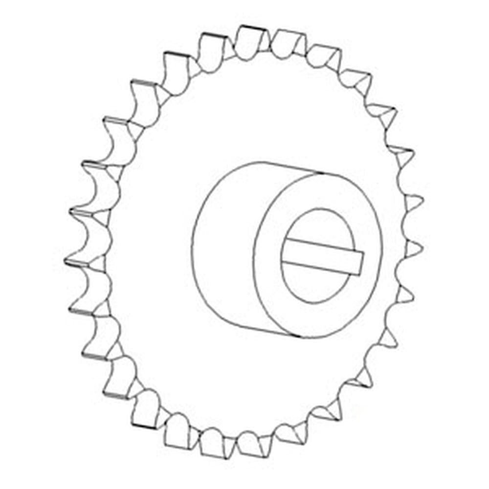 296022A1 Grain Elevator Drive Sprocket Assembly Fits Case IH 2366 2388 + Combine