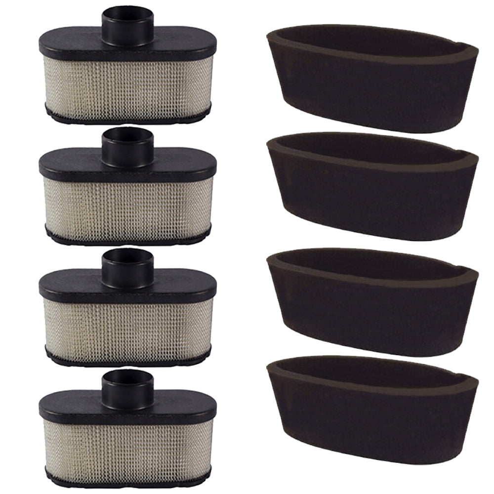 Qty 4: Air Filter & Pre-Filter Kit Fits John Deere Replaces MIU12554