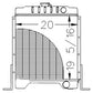 301877A2 Radiator 1840, 1845C  (Skid Steer) Fits Case RADIATORS