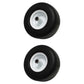 13x6.50-6 Flat Free Wheel with Bearings for Zero Turn Mowers Utility Carts