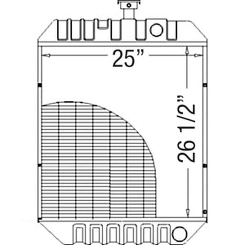 303429814  Radiator for White 185 195 Tractors