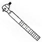 3040676M92 Outer Tie Rod Fits Massey Ferguson 2675 2705 Tractors