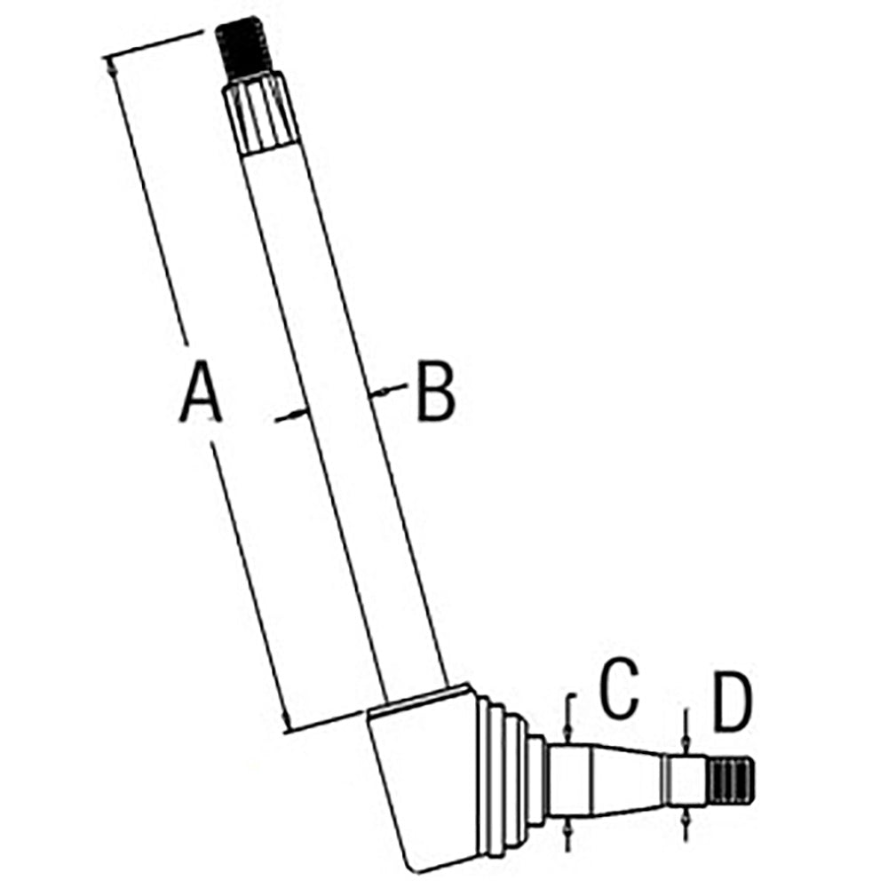 3046437M91 Fits Massey Ferguson Tractor Left Hand Spindle 2675 2705