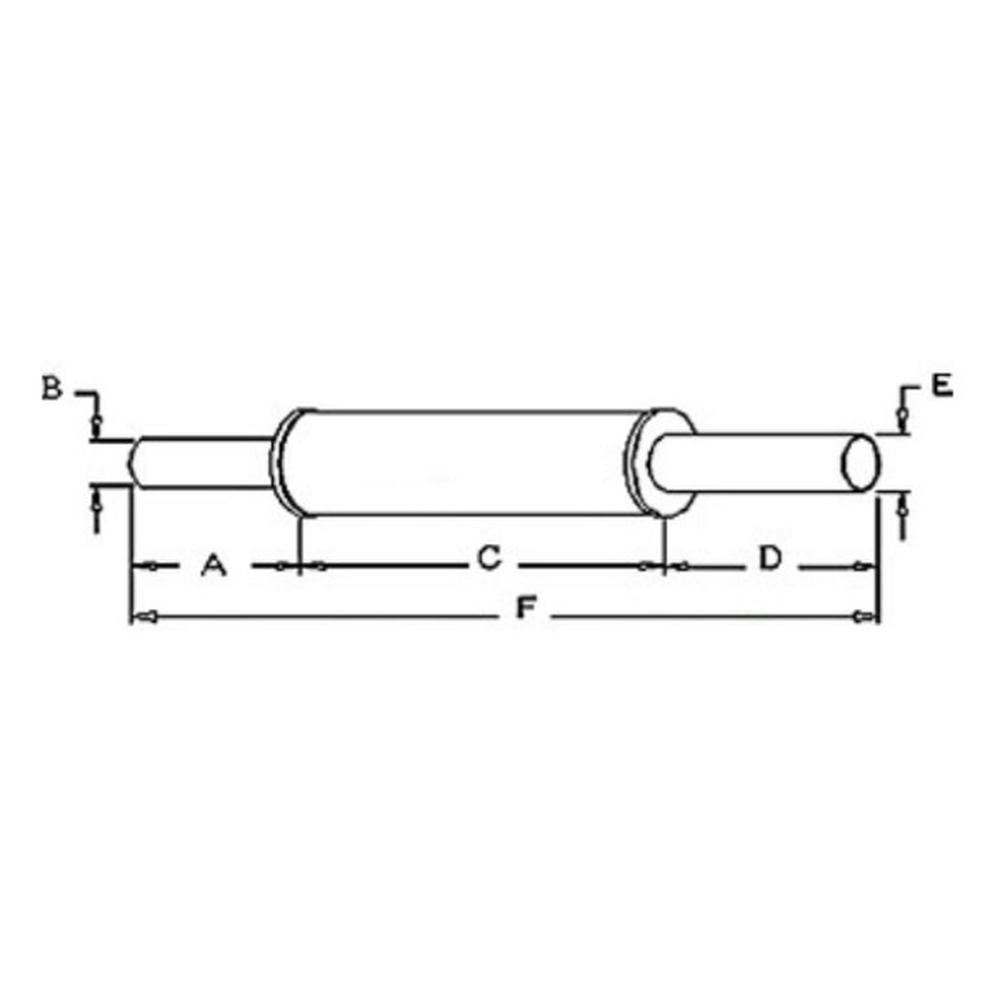 Muffler Fits International B275 B414 3109793R91
