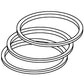 Piston Ring Set - Fits Case-IH - 3044487R93 - Replaces 3044487R1