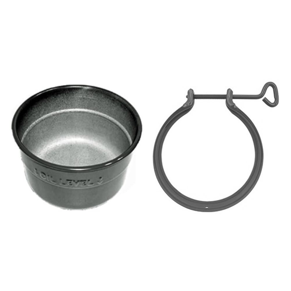 Air Cleaner Oil Cup & Clamp Fits John Deere Replaces AH774R