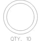 O-Rings (Pack of 10) Fits John Deere Models 118N 32240 440-481 440-975 T57247