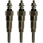 3 GLOW PLUGS FOR DEUTZ 5215 5220 5230