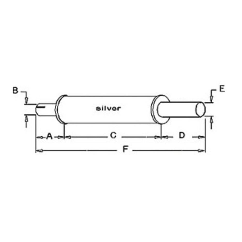 Vertical Exhaust Muffler Fits 555 55K 32999A