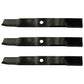 (3) Mulching Mower Blades Fits John Deere 60" Front Mower 1420 1445 1570 1580