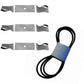 3 Blades & Drive Belt Kit 54" For 532187256 532187255 532187254 187292 532196103