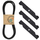 (1) Blade & Belt Combo Fits Craftsman Mowers with 54" Decks