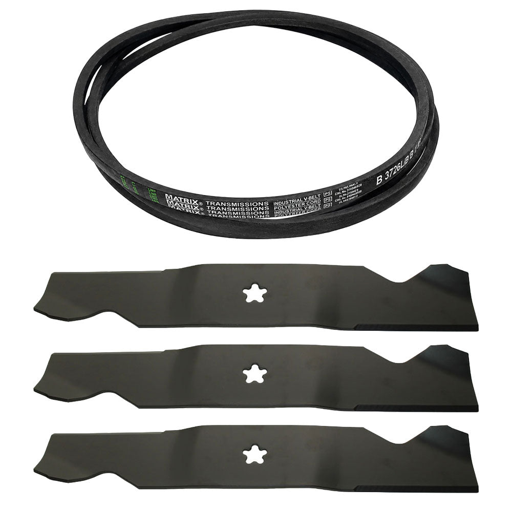 Mower Lift Blade Belt Combo Kit 54" Fits Craftsman Fits AYP 187256 187254 196103