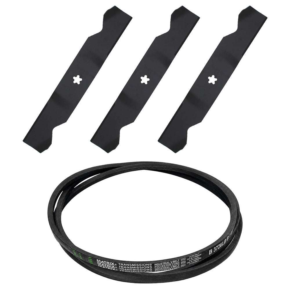 Mower Lift Blade Belt Combo Kit 54" Fits Craftsman Fits AYP 187256 187254 196103