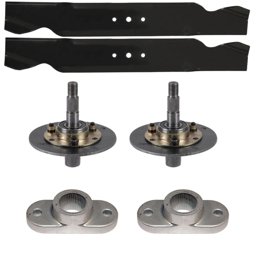 Mower Deck Kit 42 Cut" Fits MTD Models Blades Spindles & Blade Adaptors