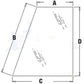 338424A1 Cab Glass Rear Quarter - Left Hand Fits Case 590 580M 580 Super M