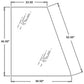 One New Cab Glass - Rear Quarter LH Fits Case IH Models, Replaces 411379A1