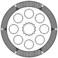 3386897M92 Brake Disc Fits Massey Ferguson 2640 3125 3140 3505 3545 3630 3645
