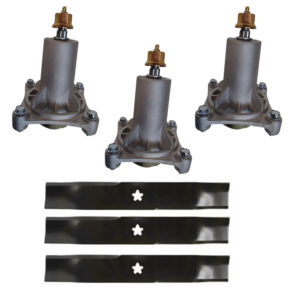 Blades and Spindles Kit
 Fits Husqvarna Replaces 192870