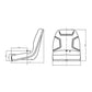 New High Back Seat Fits Kubota Compact Tractors B7410 B7510 B7610