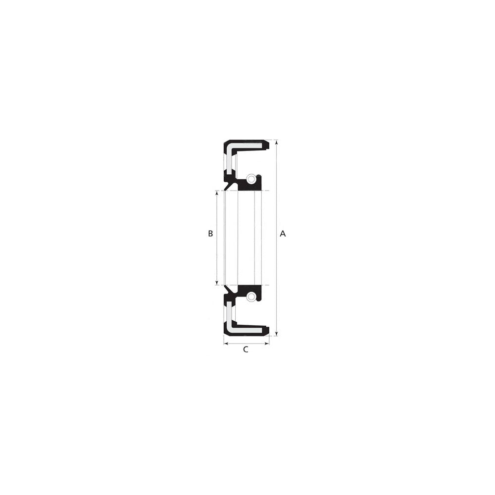 3429037M1 Double Lip Seal, 170 x 195 x 18mm  Fits Massey Ferguson 275 290 3050+