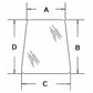 RH/LH Cab Glass Side Window Fits Massey Ferguson 383 390 362 360 399 375 398