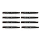 (8) 106-6583-03 Bagger Blades Time Cutter Z Fits Toro Wheel Horse 106-8744-03