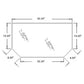 Upper Rear Glass Fits 580 M 580 SM 580M 580SM Plus Series 2 590 SM 352208A1 3522