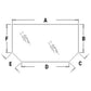 Upper Rear Glass Fits 580 M 580 SM 580M 580SM Plus Series 2 590 SM 352208A1 3522