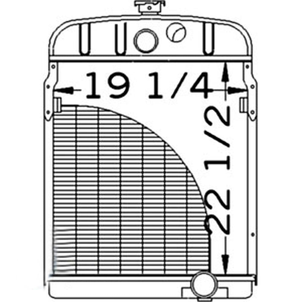 Radiator Fits FARMALL Fits International Harvester M Super M 351798R92 352629R92