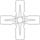 353727R92 4 Blade Fan Fits Case-IH Tractor Models 400 450 M MD Super MTA