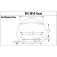 Rod Mount Canvas Silver Pan Seat Fits International Super A 140 300 B 350 100 A