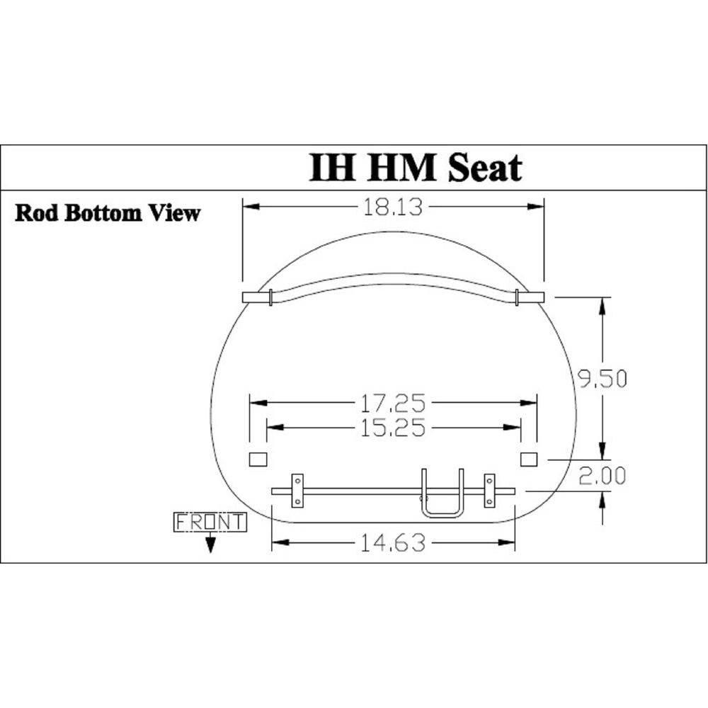 Rod Mount Canvas Silver Pan Seat Fits International Super A 140 300 B 350 100 A