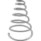 R0166 Seat Spring Fits Massey-Harris